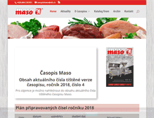 Tablet Screenshot of maso.cz